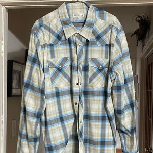 Tecovas Brushed Cotton Pearl Snap size XL